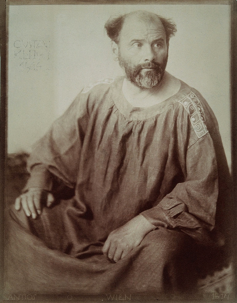 Portrait Gustav Klimt. Photographie. 1914.Portrait of Gustav Klimt. Photography by Trcka Josef Anton.  1914. 