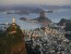 Christ, symbol of Rio de Janeiro, standing on top of Corcovado Hill, overlooking Guanabara Bay and Sugarloaf, Rio de Janeiro, Brazil