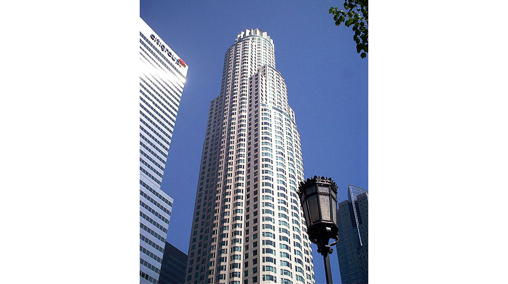 The U.S. Bank Tower in downtown L.A. is the tallest building in the U.S. west of the Mississippi River (1,018 feet or 310 meters).
