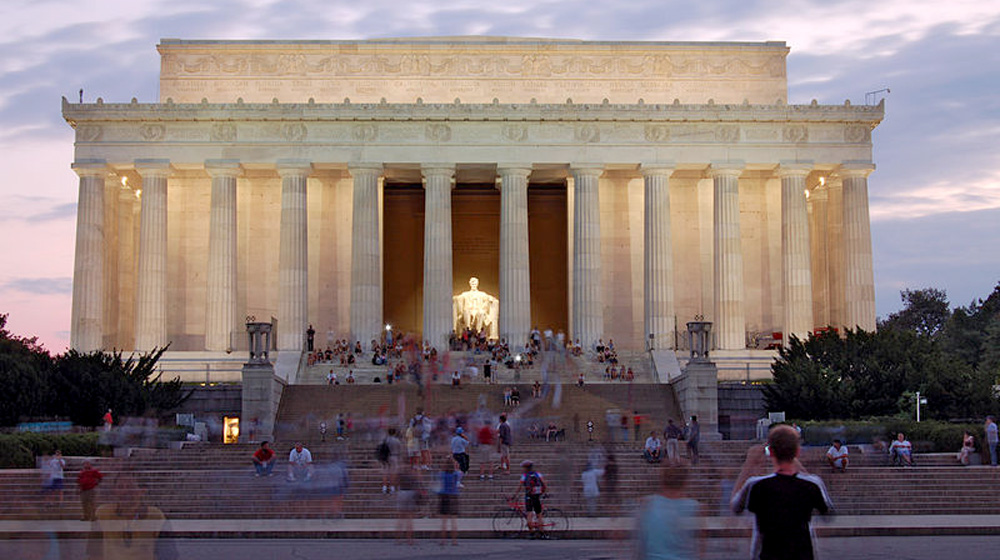 The Lincoln Memorial had over six million visitors in 2012.